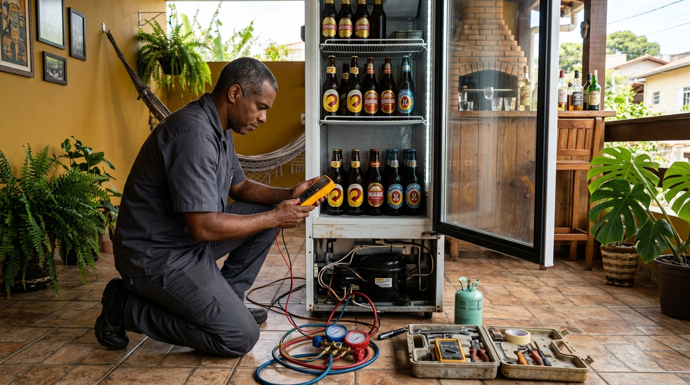 Manutenção da placa eletrônica de cervejeira em Manaus‑AM